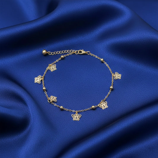 Ethereal Butterfly Chain Anklet