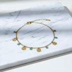 Celestial Clover Nazar Gold Bracelet