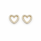 Celestia Love Crystal Heart Earrings