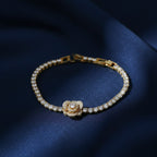 Royal Halo Diamond Tennis Bracelet