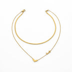 Layered Love Heart Gold Necklace