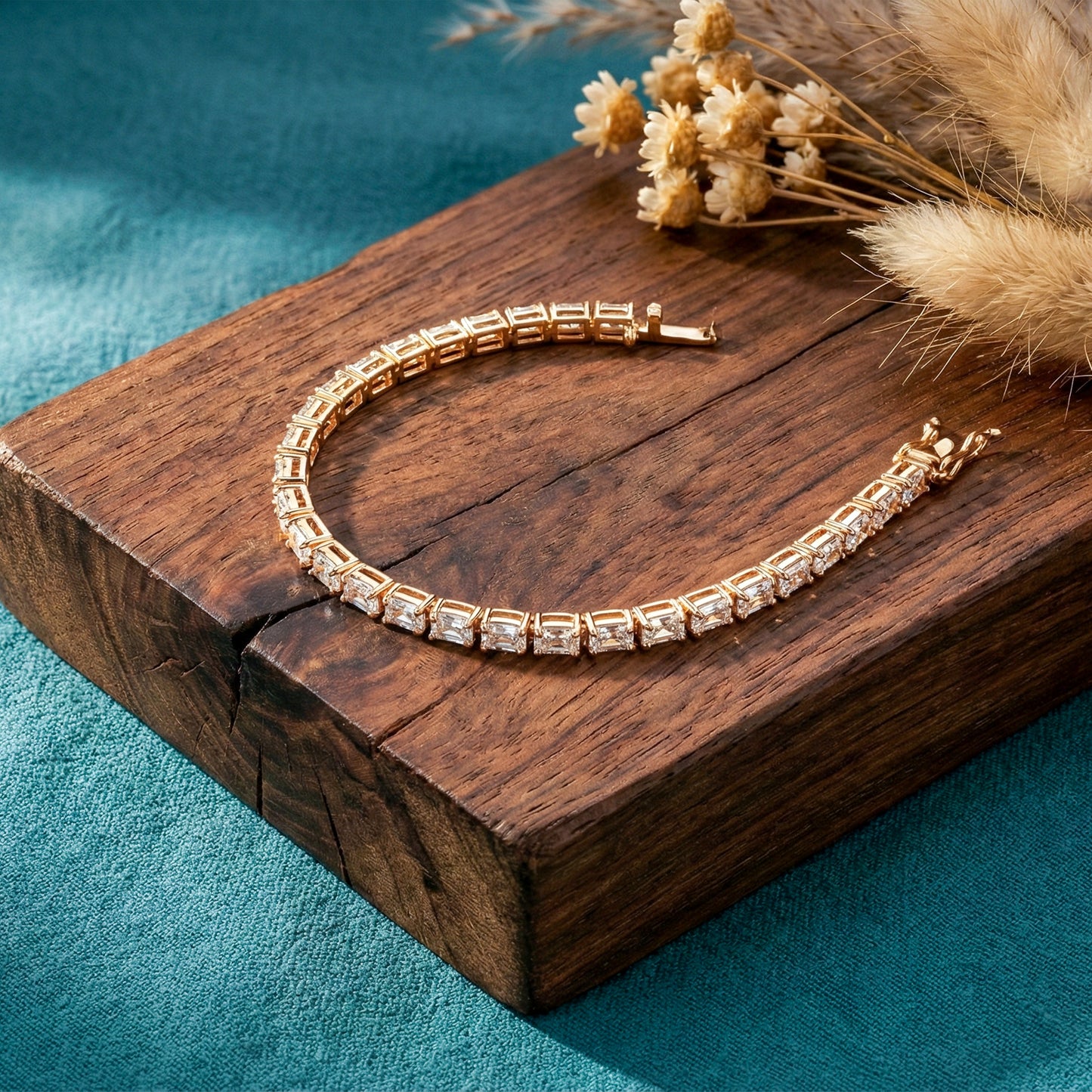 Baguette Diamond Tennis Bracelet