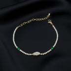 Regal Green Aura Diamond Bracelet