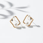 Square Pearl Earrings