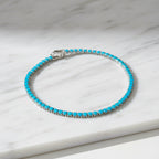 Azure Sapphire Tennis Bracelet