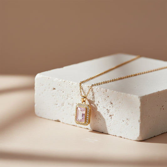 Blush Radiance Pendant Necklace