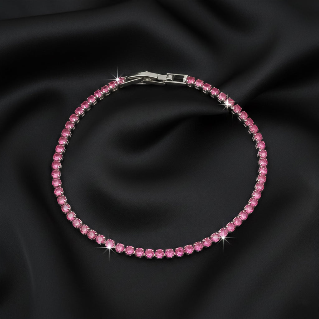 Ruby Radiance Luxe Tennis Bracelet
