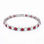 Crimson Royale Tennis Bracelet