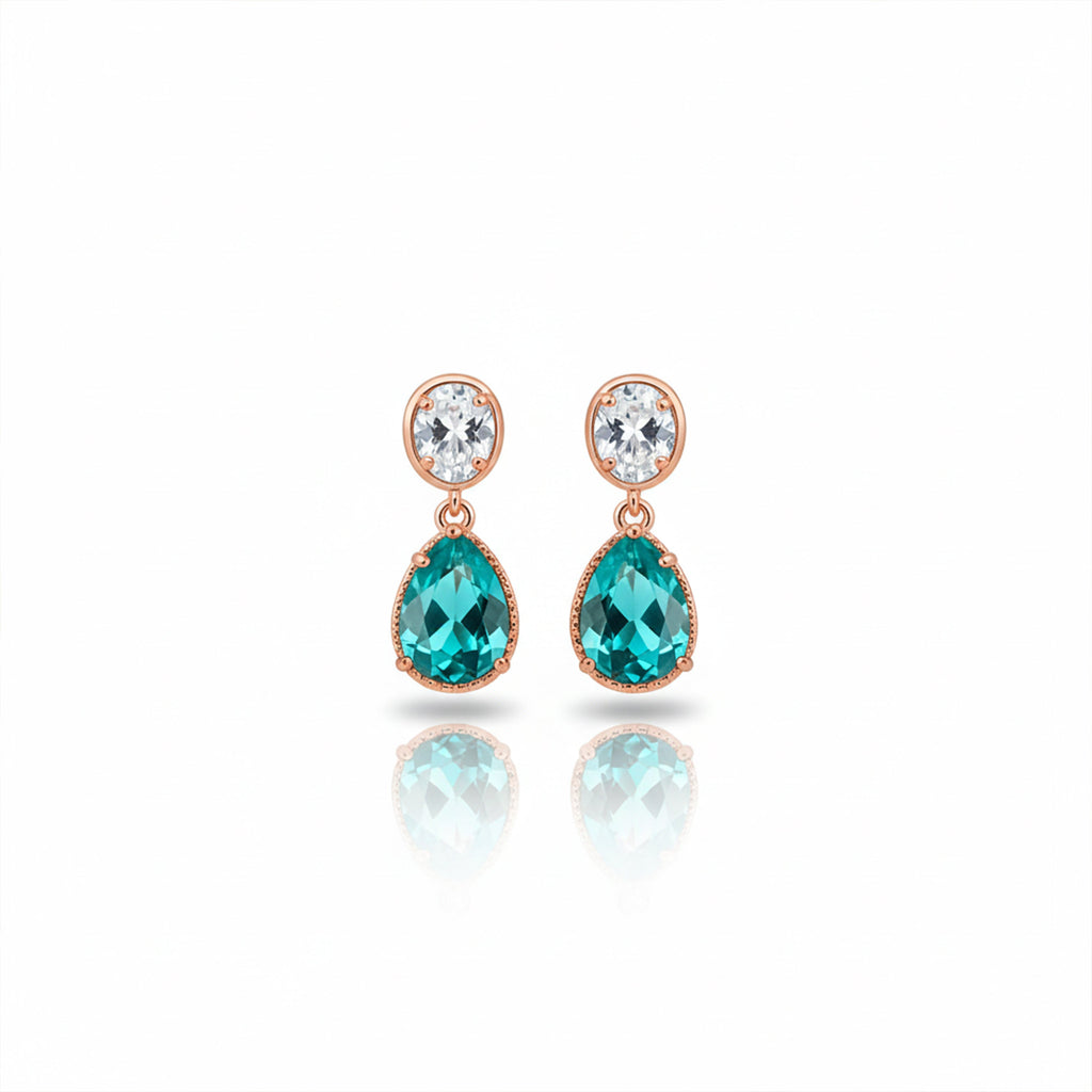 Veloura Emerald Glow Drop Earrings