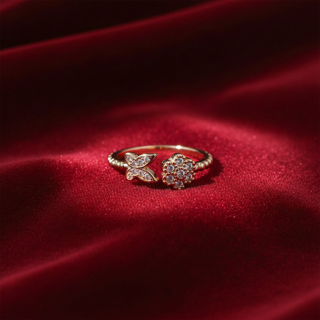 Butterfly Bloom Diamond Ring