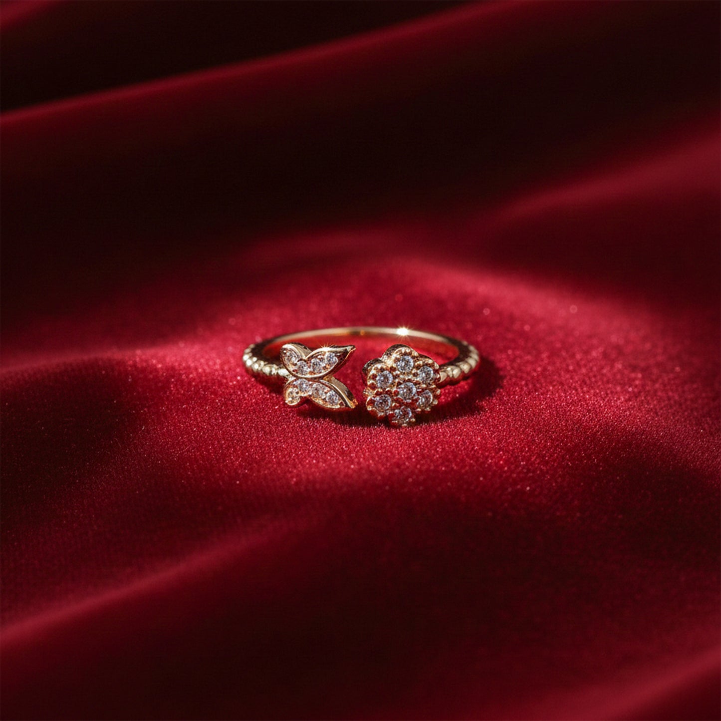 Butterfly Bloom Diamond Ring