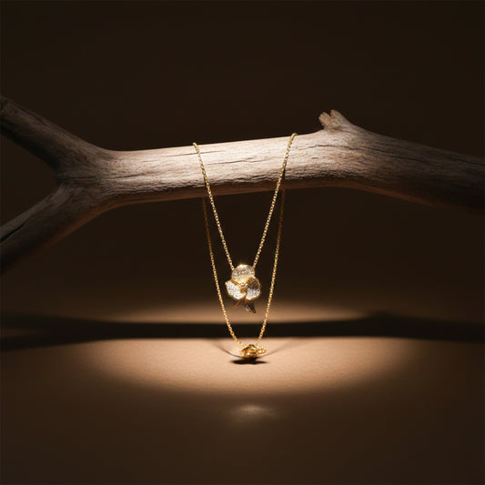 Celeste Bloom Diamond Pendant Necklace