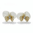 Pearl Veil Butterfly Earrings