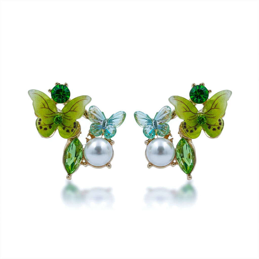 Butterfly Pearl Elegance Earrings