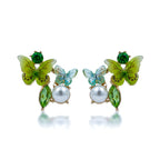 Butterfly Pearl Elegance Earrings
