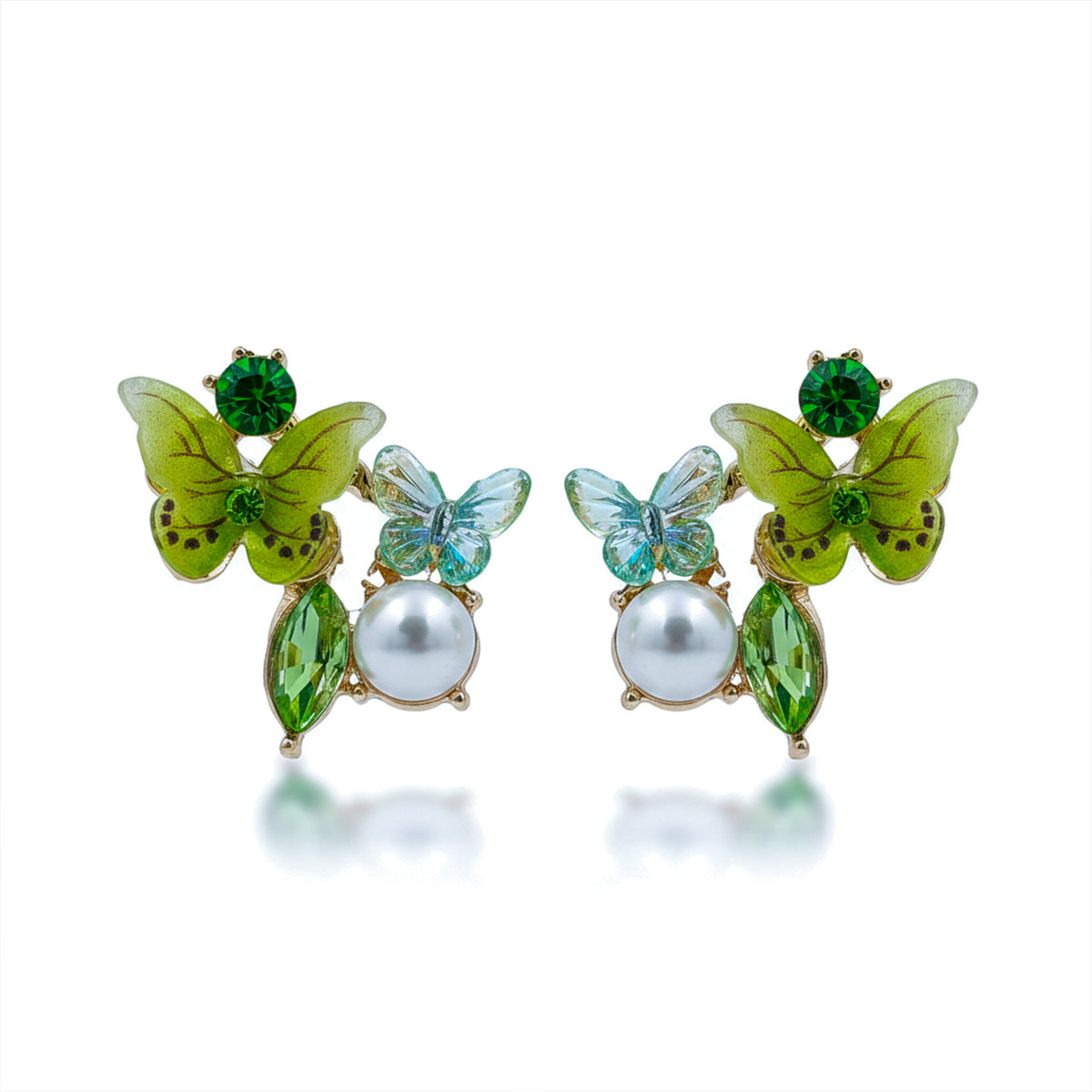 Butterfly Pearl Elegance Earrings