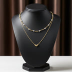 Luxpenny Dual Layer Gold Heart Necklace
