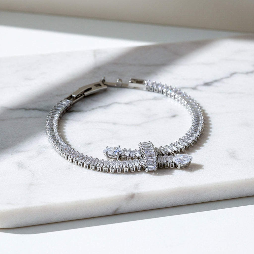 Aurielle Crystal Baguette Bracelet