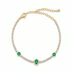 Zenvy Emerald Luxe Chain Bracelet