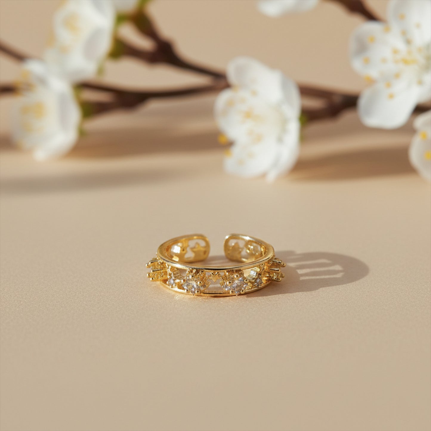 Aurora Sparkle Gold Ring