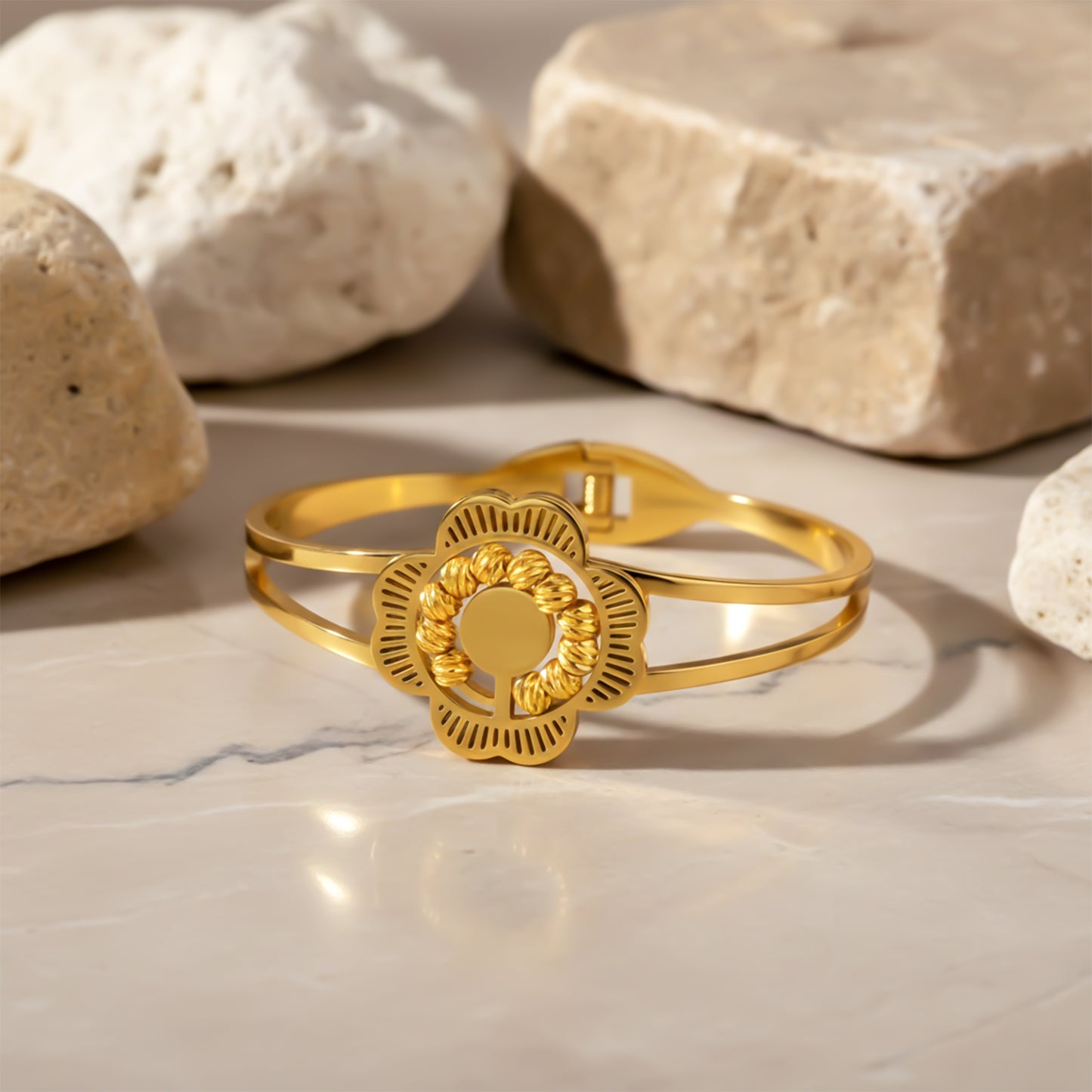 Luxora Floral Gold Kada