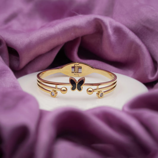 Elegant Butterfly Crystal Kada