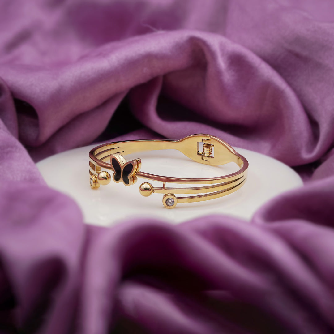 Elegant Butterfly Crystal Kada