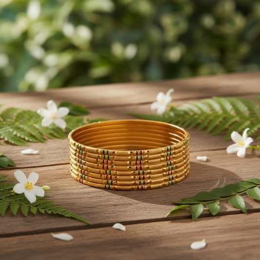 Jiswika Traditional Gold Bangles