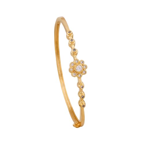 Royal Bloom Diamond Gold Kada