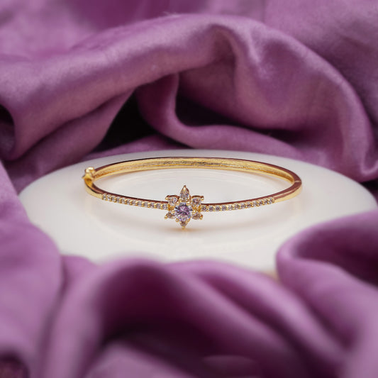 Elite Floral Spark Gold Kada