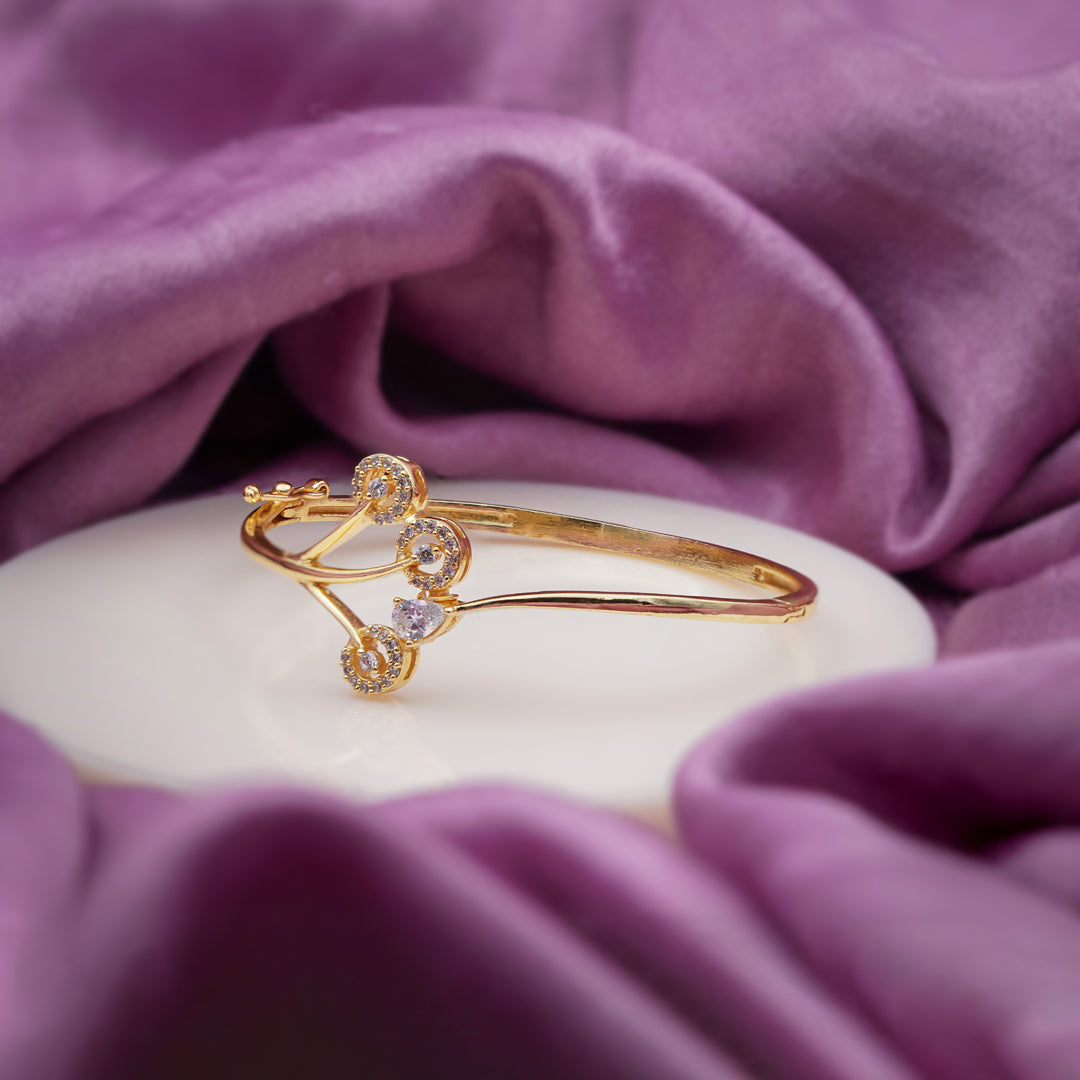 Trinity Diamond Gold Kada