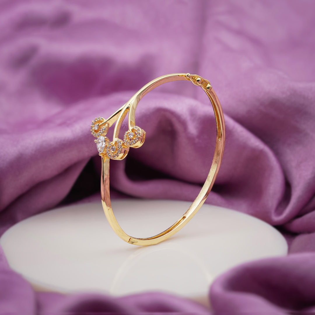 Trinity Diamond Gold Kada