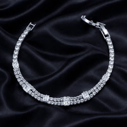 Royal Ice Diamond Tennis Bracelet