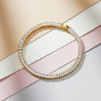 Classic Gold CZ Tennis Bracelet