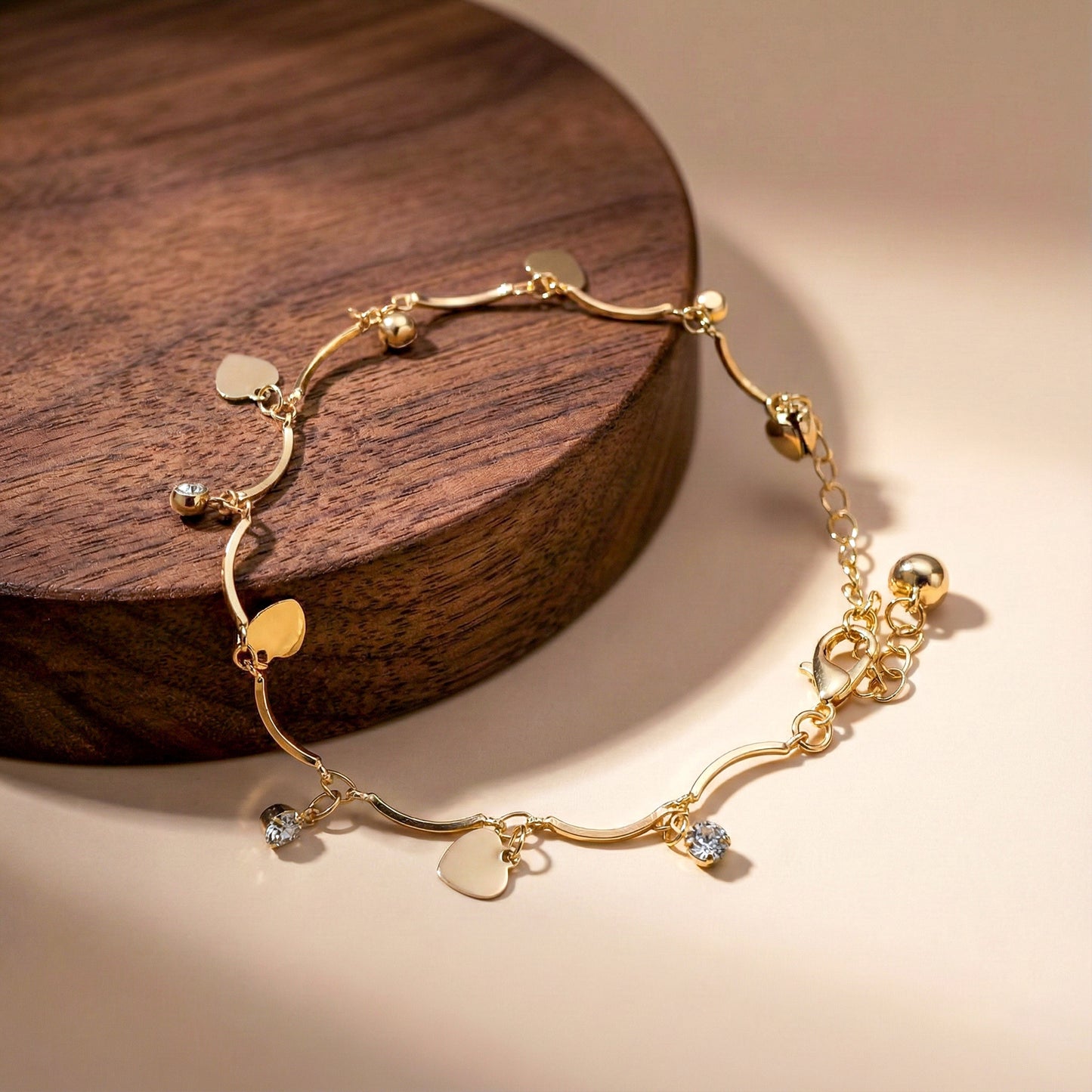 Amoura Gold Heart Anklet