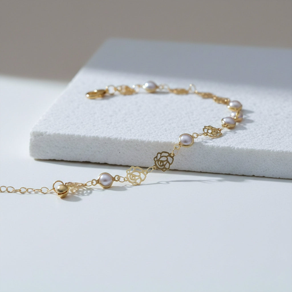 Opaline Luxe Pearl Anklet