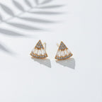 Opulence Arc Crystal Stud Earrings