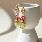 Prism Leaf Statement Earrings