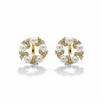 Pearl Luxe Circle Earrings