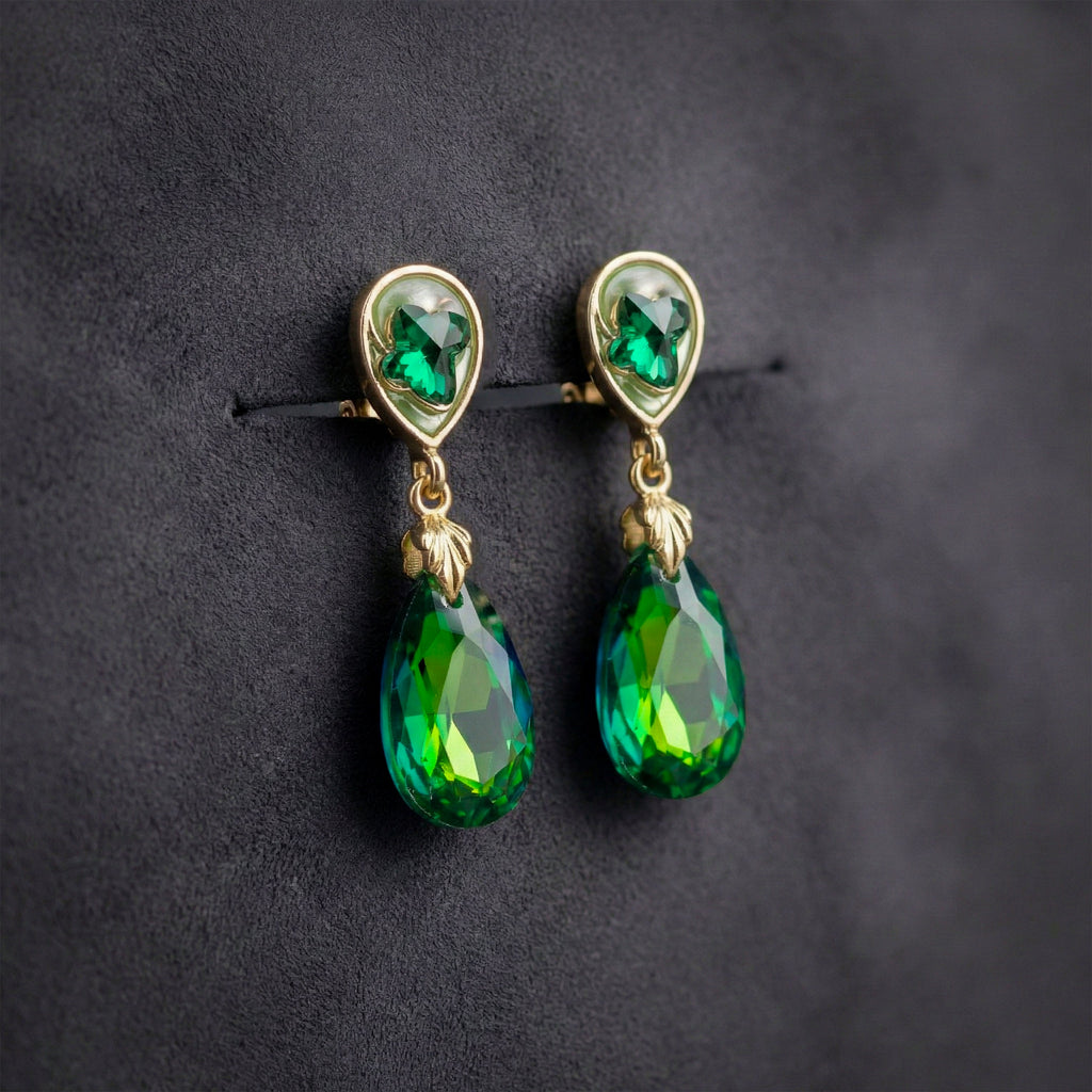 Serene Emerald Glow Earrings