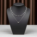 Luxpenny Dual Layer Silver Heart Necklace