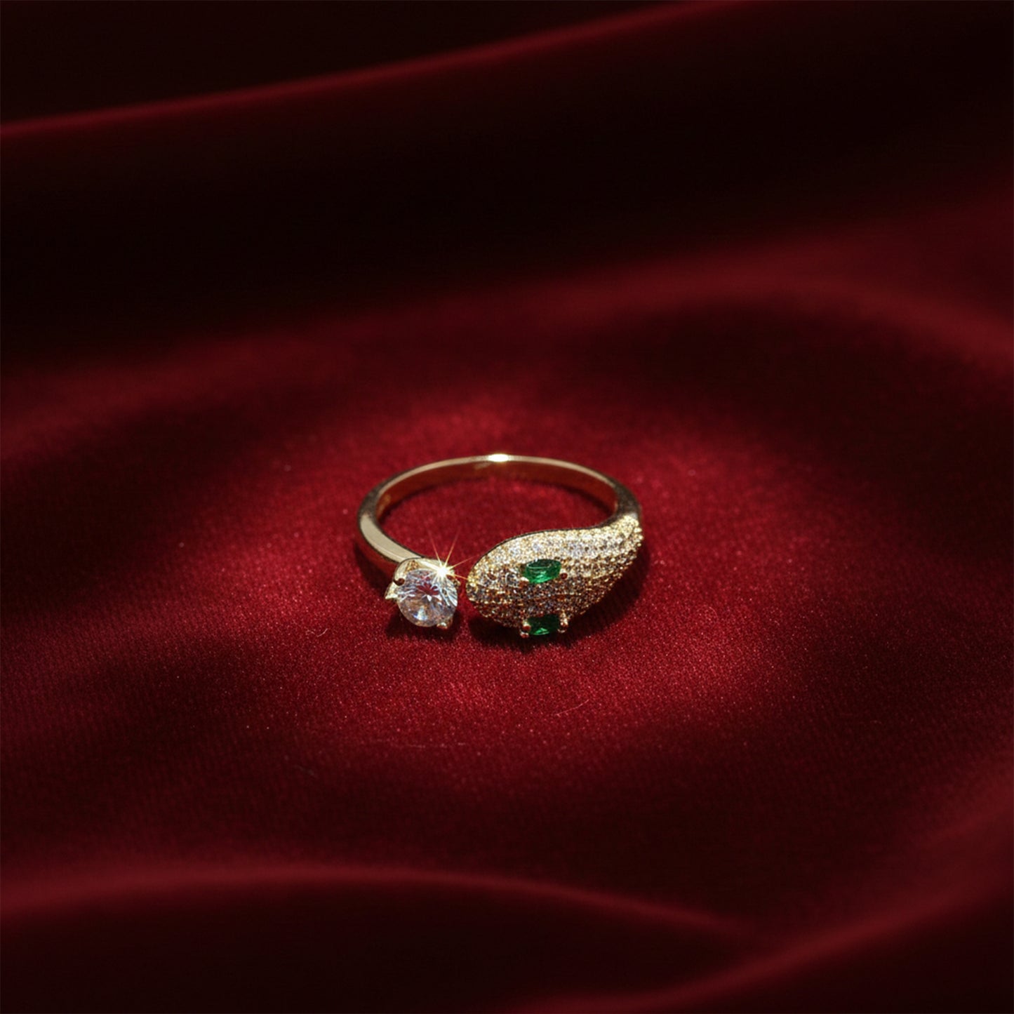 Venom Luxe Diamond Snake Ring