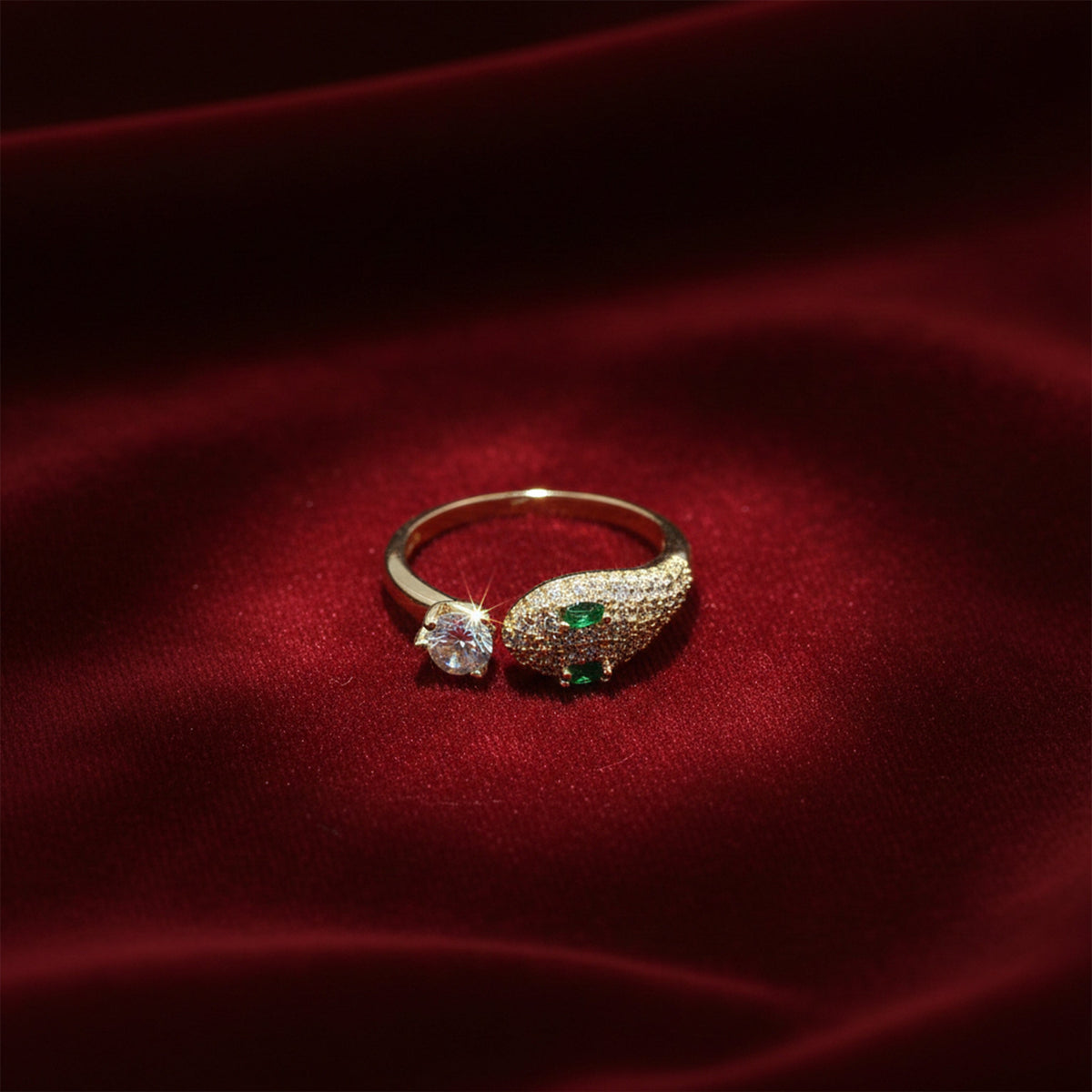 Venom Luxe Diamond Snake Ring