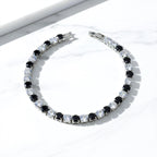 Noir Diamond Elegance Tennis Bracelet