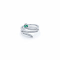 Mystic Emerald Diamond Wrap Ring