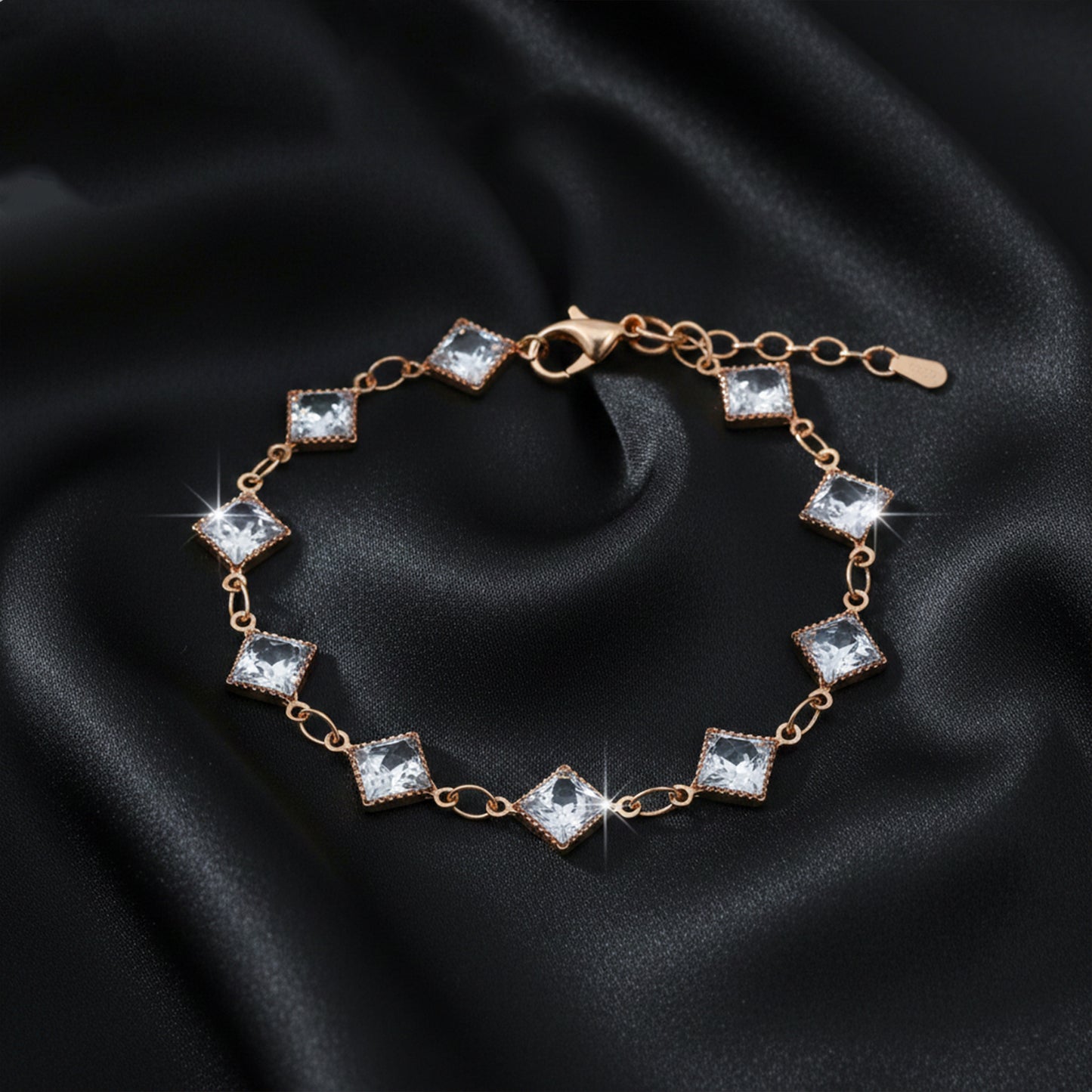Veloura Geometric Crystal Bracelet