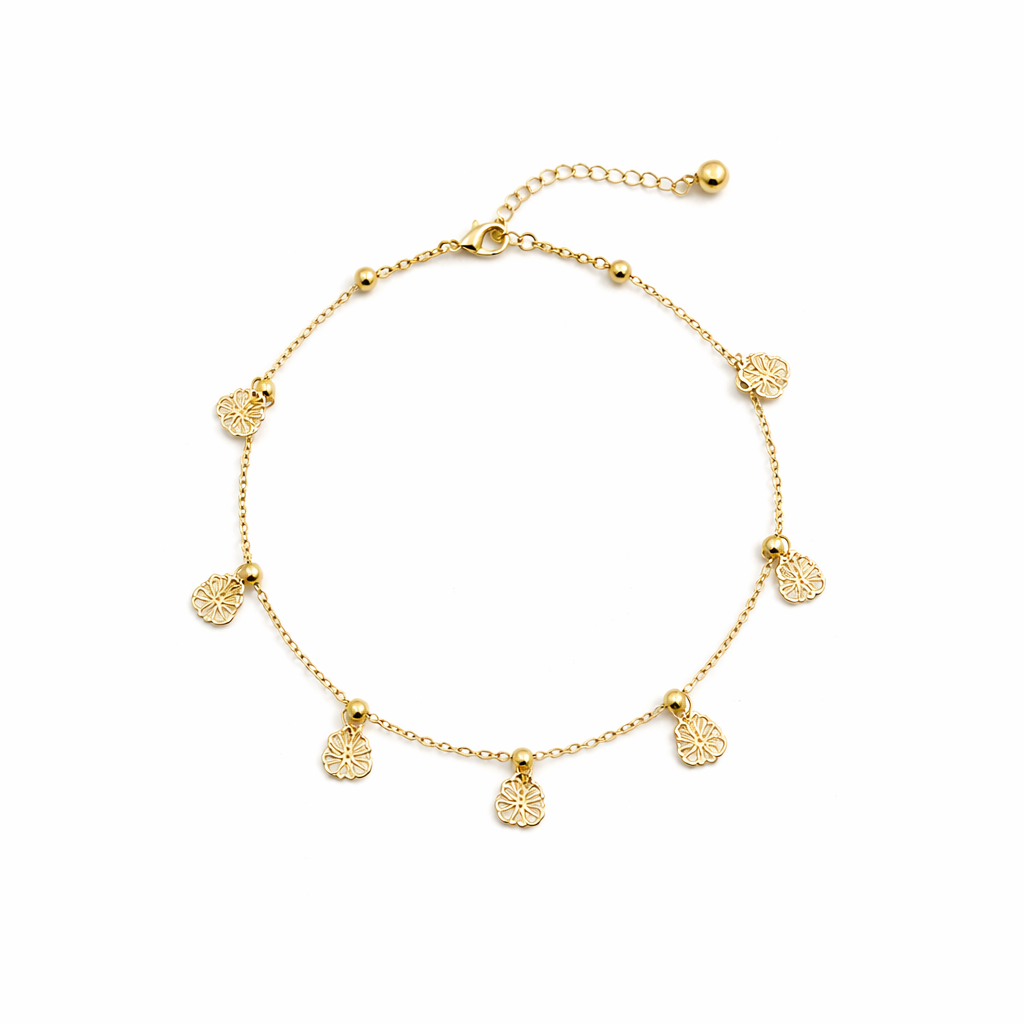 Veloura Butterfly Charm Anklet