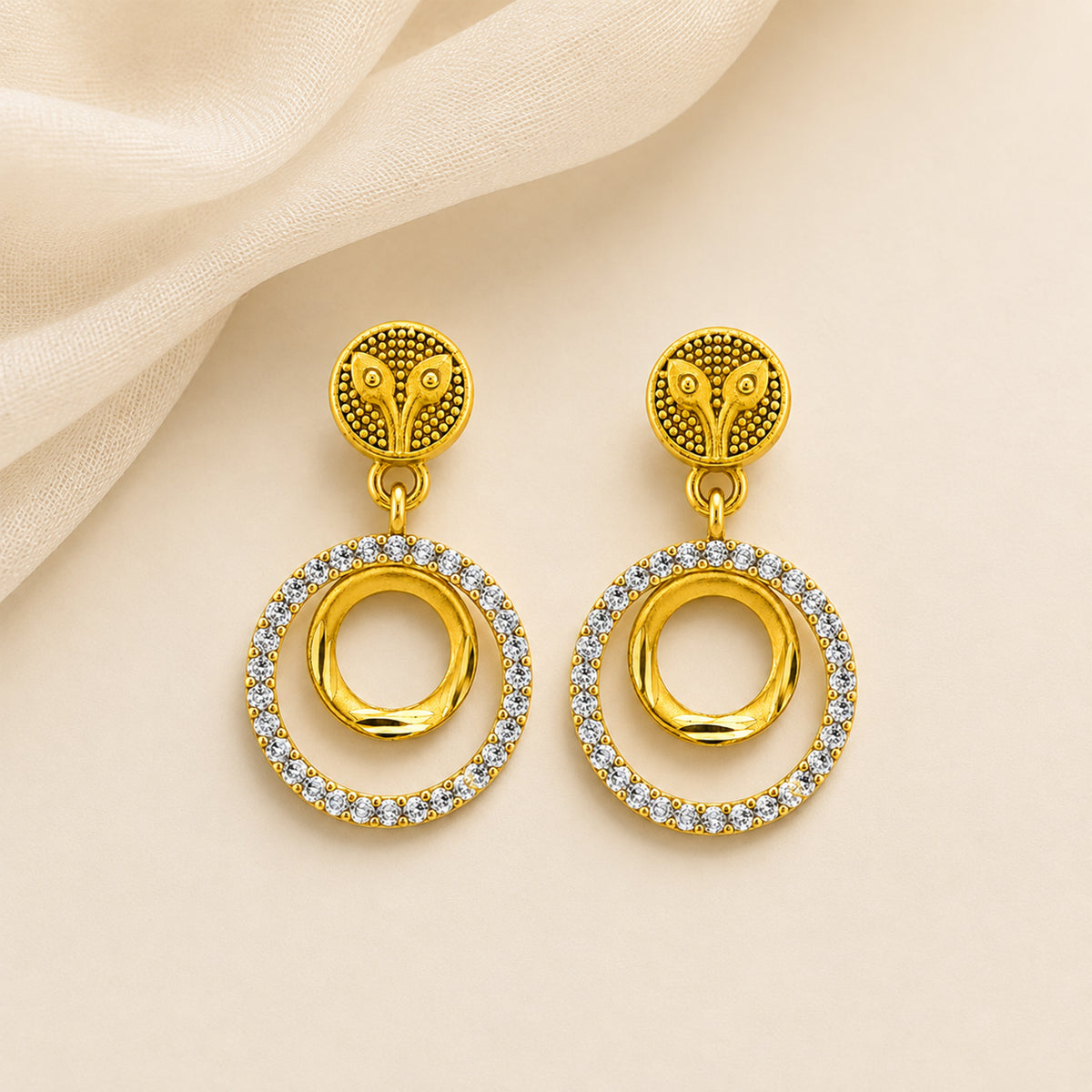 Zari Circles Earrings