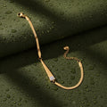 Imperial Gold Bar Snake Chain Bracelet