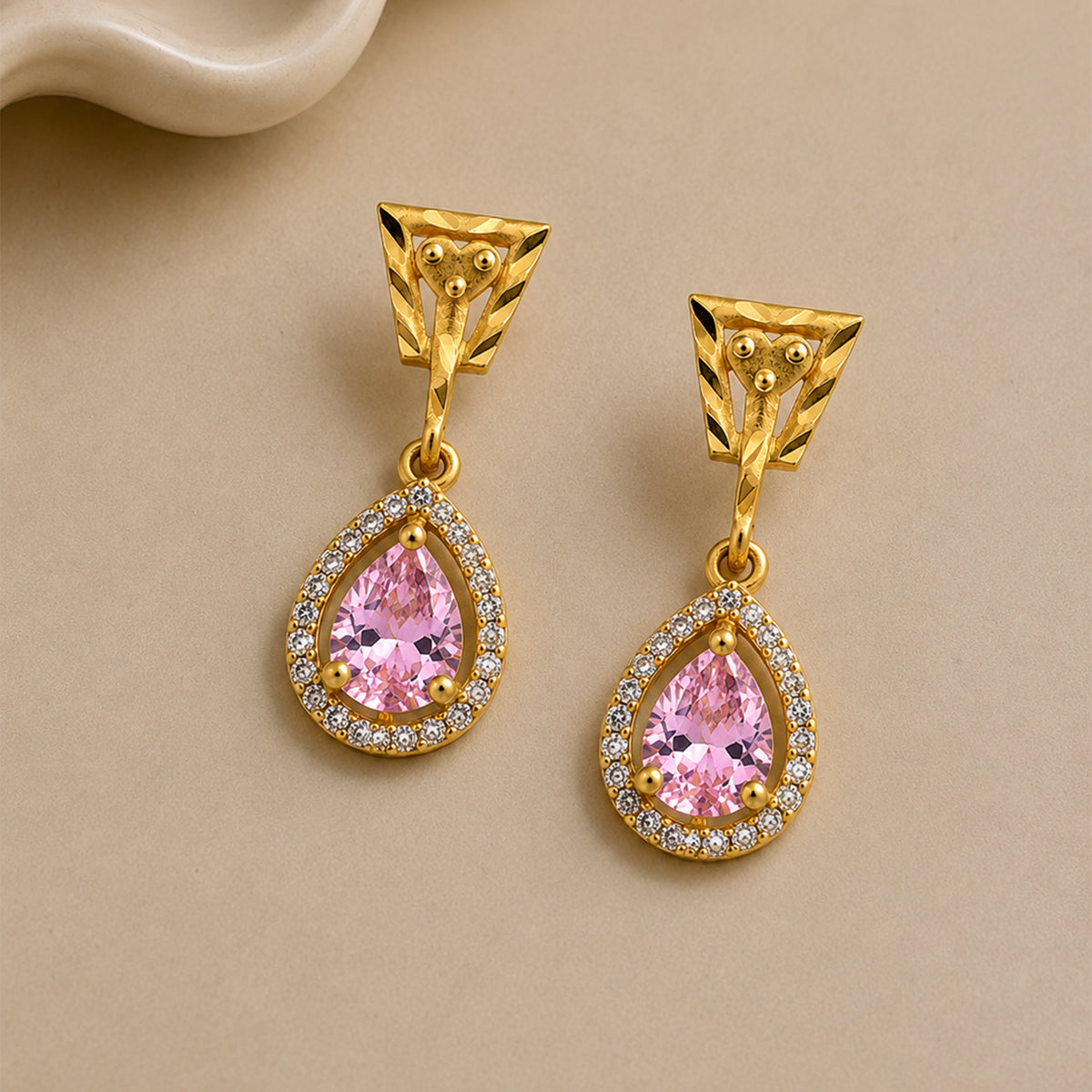 Pink Noor Earrings